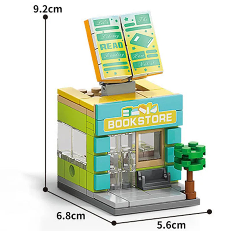 16 Style Mini Street View Building Blocks - Image 9