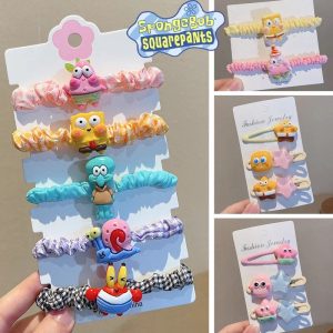 SpongeBob & Patrick Star Hairpin & Hair Rope Set