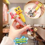 SpongeBob Silicone Eating Spoon & Fork Set