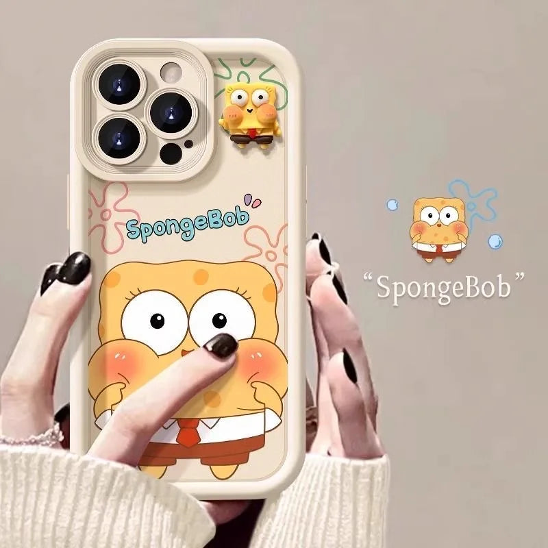 Cute SpongeBob Dolls Phone Case Cover - Image 6