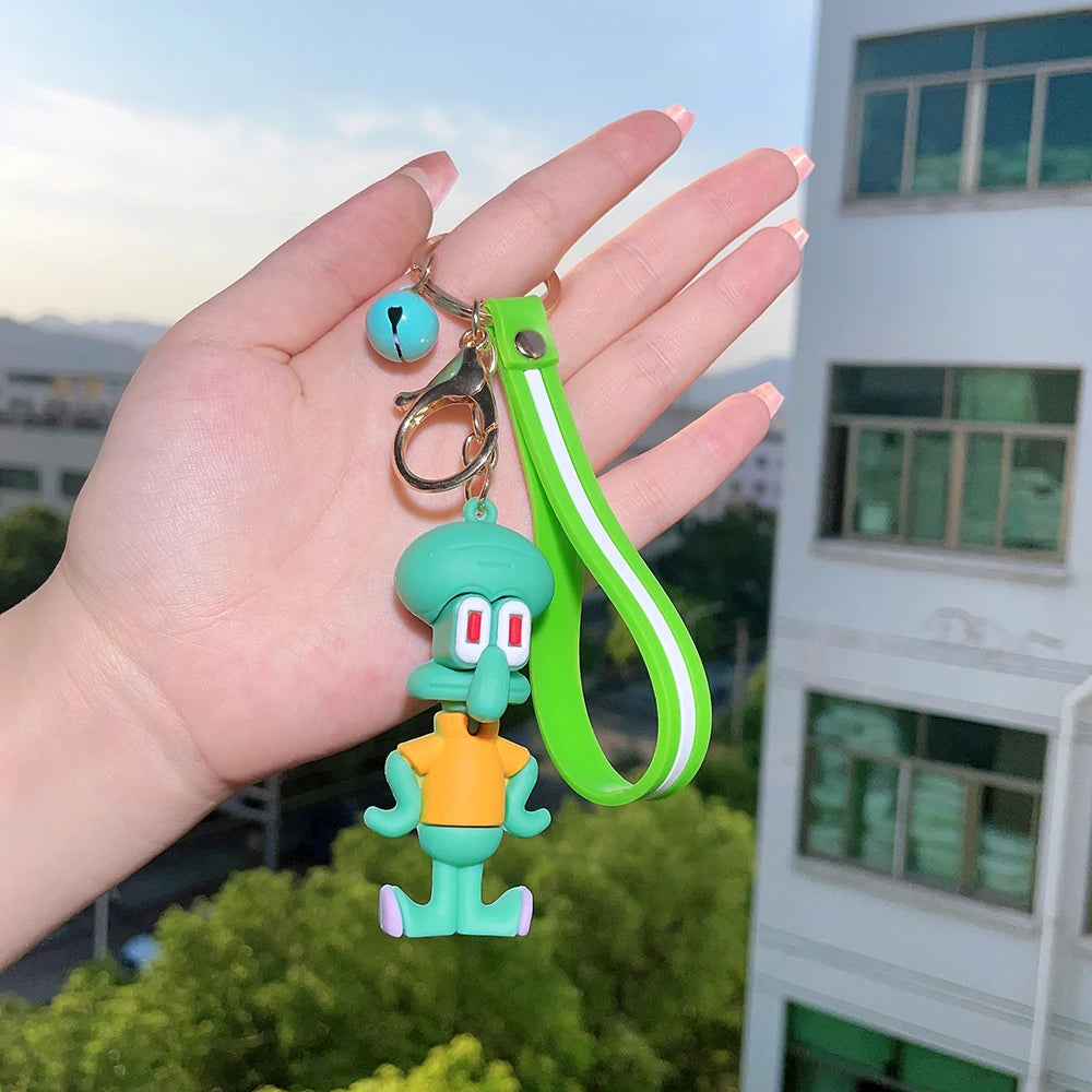 Kawaii SpongeBob, Patrick Star & Squidward PVC Keychain - Image 7