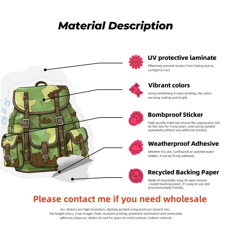 50PCS SpongeBob & Patrick Star Sticker Set - Image 6