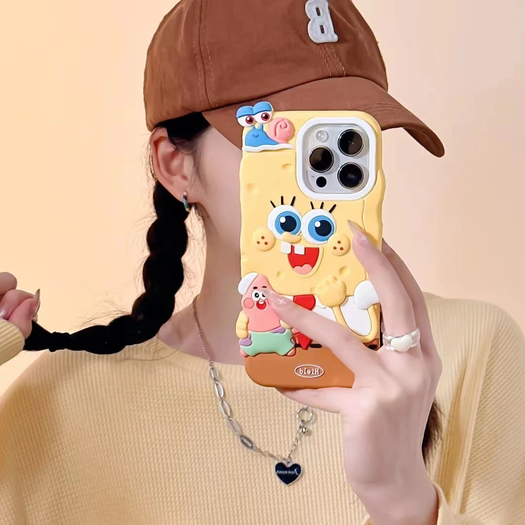 Cute 3D Cartoon Yellow SpongeBob - Image 3