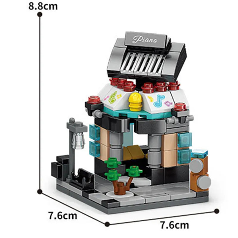 16 Style Mini Street View Building Blocks - Image 19