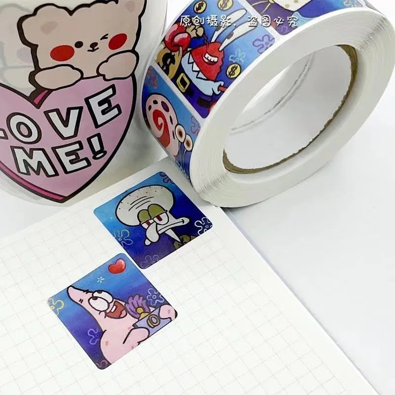 500PCS SpongeBob & Patrick Star Stickers - Image 6