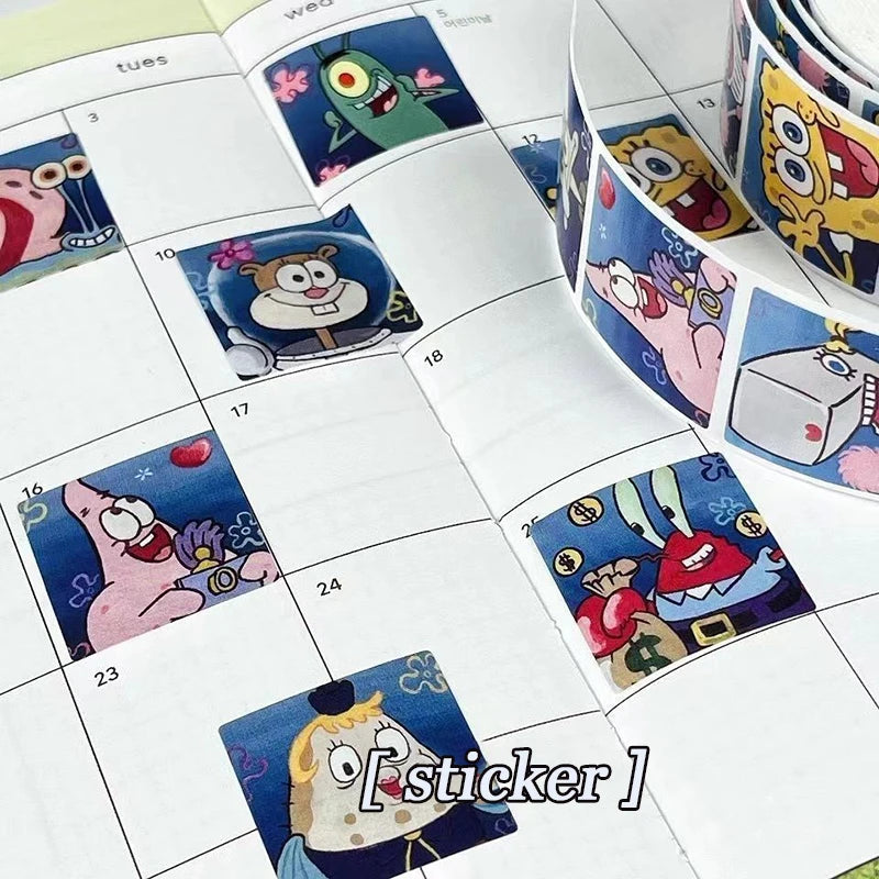 500PCS SpongeBob & Patrick Star Stickers - Image 4