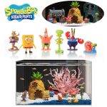 6/8Pcs SpongeBob & Patrick Star Aquarium Ornaments