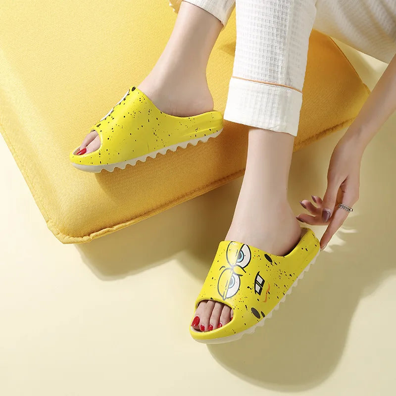 SpongeBob Cartoon Slippers – Cute Cosplay Summer Soft - Image 2