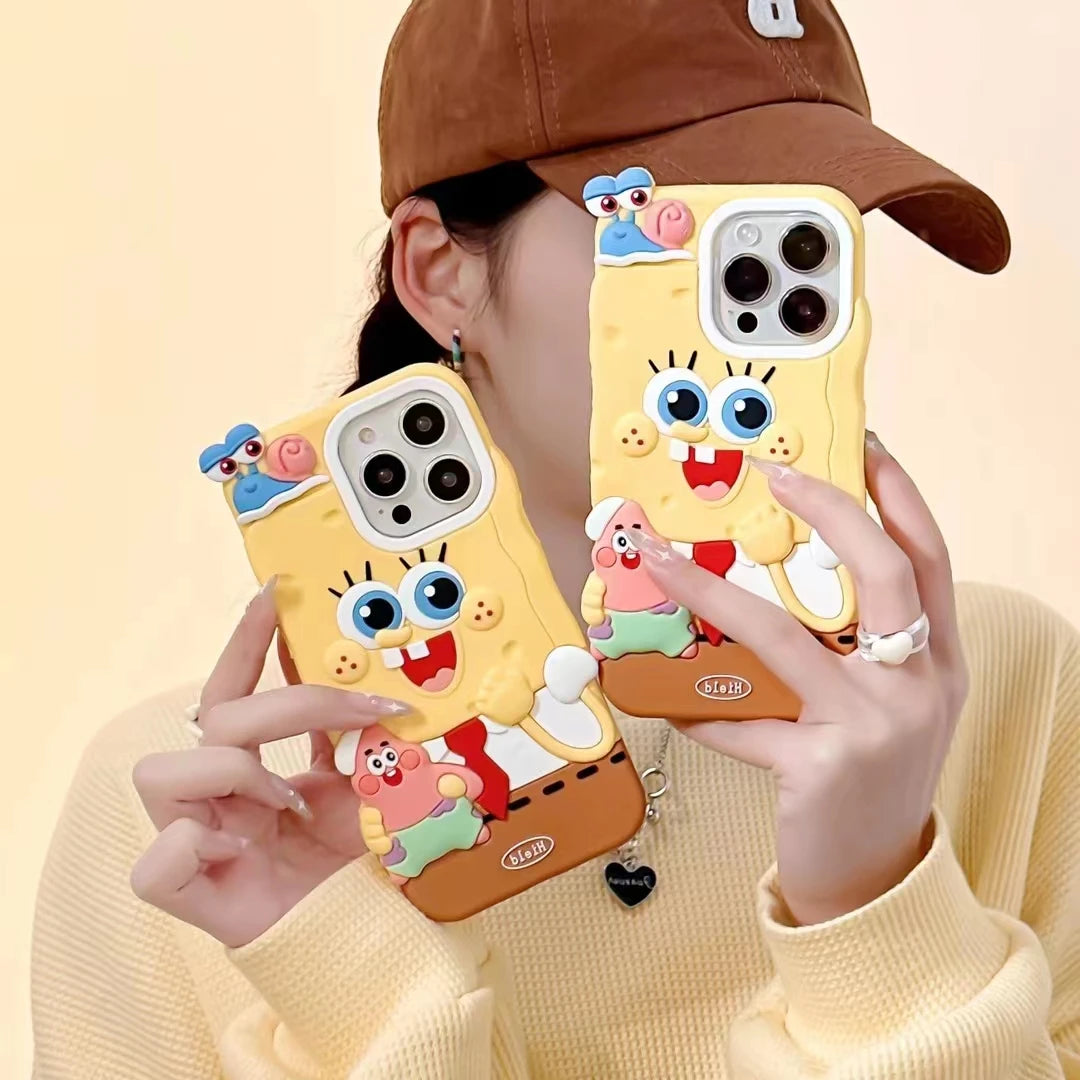 Cute 3D Cartoon Yellow SpongeBob
