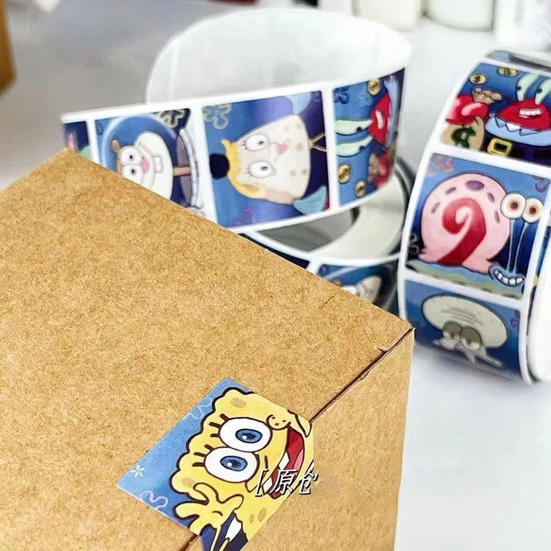 500PCS SpongeBob & Patrick Star Stickers - Image 5