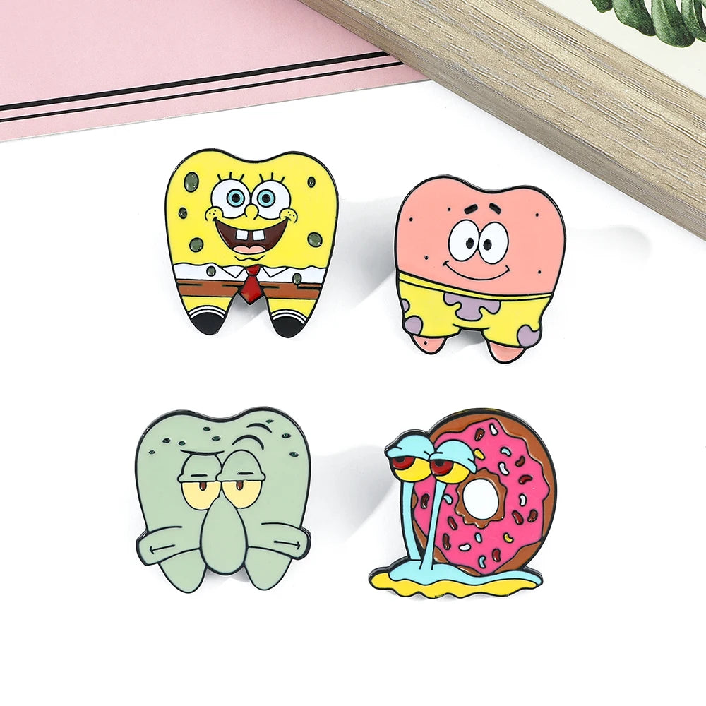 Anime SquarePants Enamel Brooch - Image 5