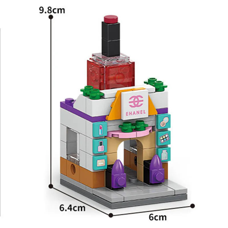 16 Style Mini Street View Building Blocks - Image 20