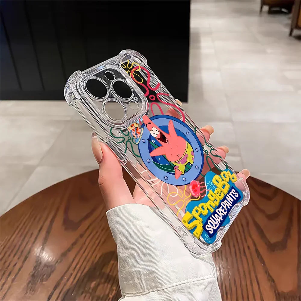 SpongeBob & Patrick Soft Silicone Phone Cases - Image 2