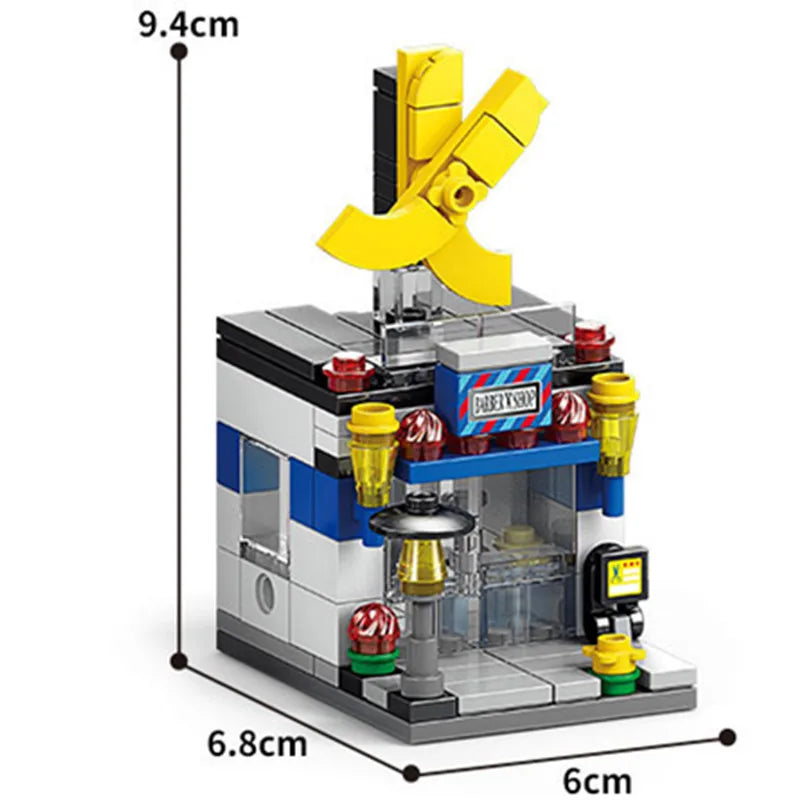 16 Style Mini Street View Building Blocks - Image 12