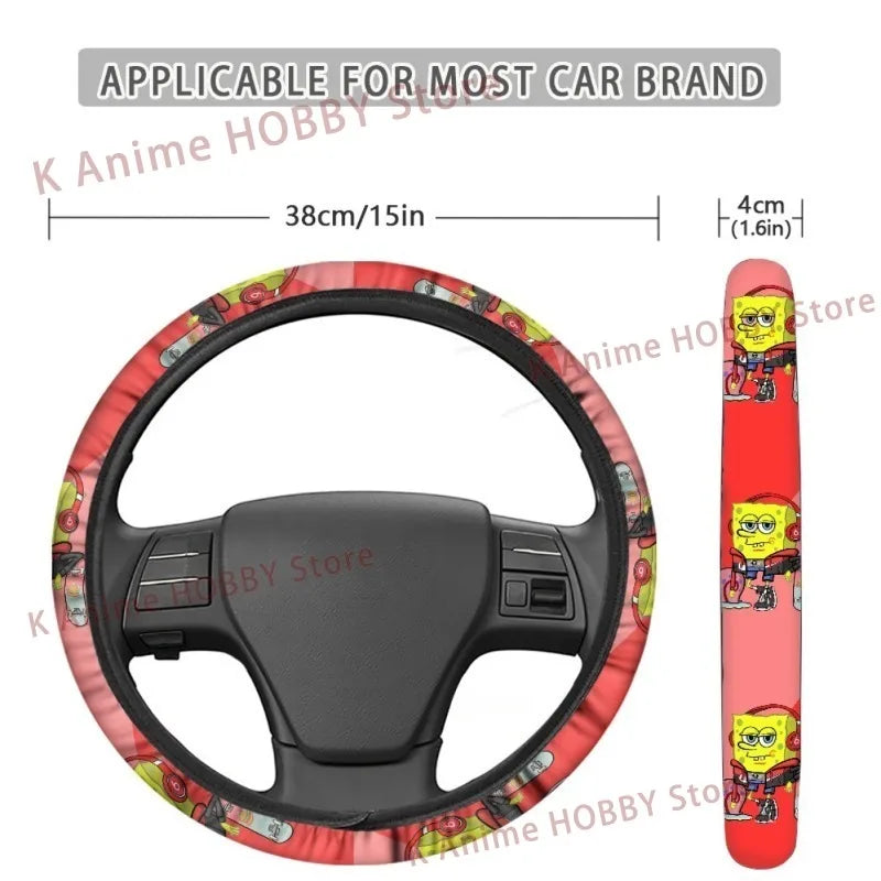 Cartoon SpongeBob Steering Wheel Covers - Image 3