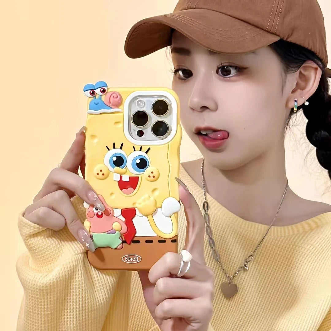 Cute 3D Cartoon Yellow SpongeBob - Image 2