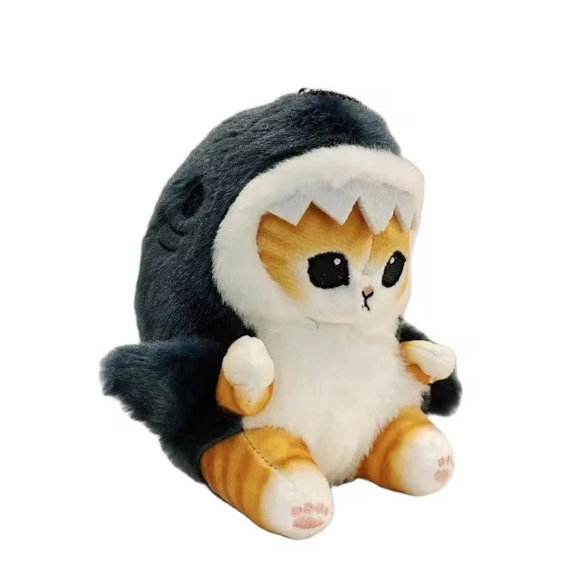 Cute Shark Cat Plush Doll Pendant - Image 3
